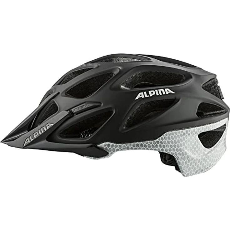 ALPINA MYTHOS REFLECTIVE - Reflektierender, Optimal Sichtbarer & Sicherer Fahrradhelm Mit Fliegennetz Für Erwachsene, black reflective, 52-57 cm – Bild 3