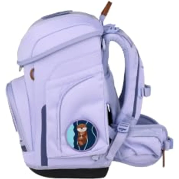ergobag cubo Schulranzen-Set WaldBärsucher, ergonomischer Schulranzen mit individuell einstellbarer Rückenhöhe, wasserabweisend und reflektierenden Flächen – Bild 4