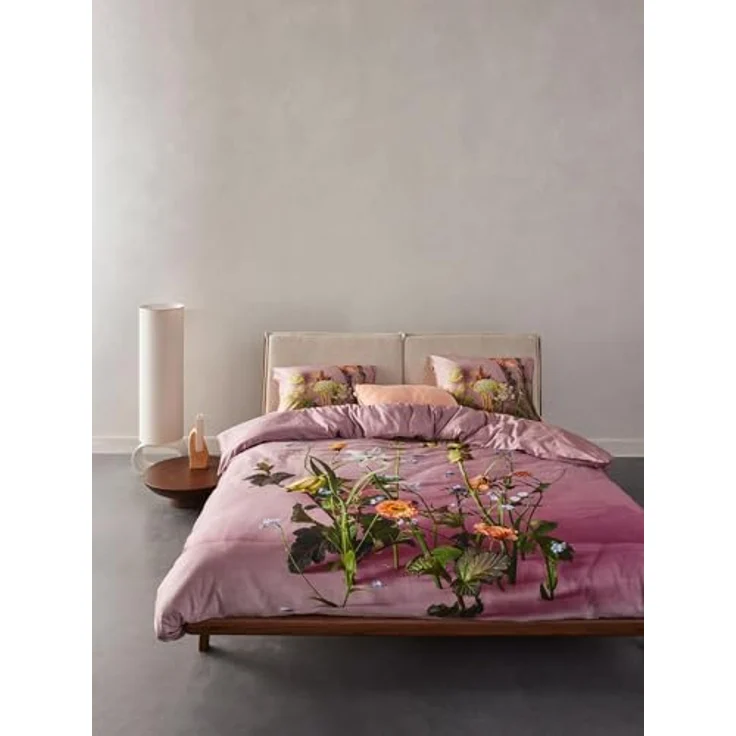 ESSENZA Bettwäsche Ficaria Woodrose, 135x200 + 1x 80x80 cm - 100% Bio-Baumwollsatin 215TC - Blumen, pflegeleicht, GOTS-zertifiziert – Bild 3