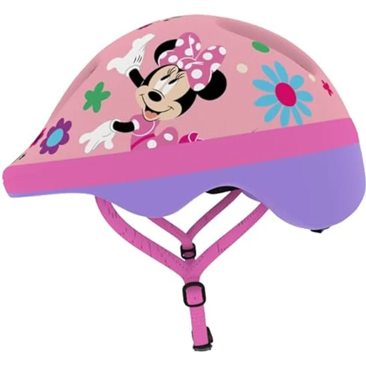 Seven Polska Kinderfahrradhelm "MINNIE", XS: 44-48cm, ca. 1 - 2.5 Jahre, Minnie Maus - Junior, Mattes PVC, Stoßabsorbierender EPS-Schaum – Bild 5