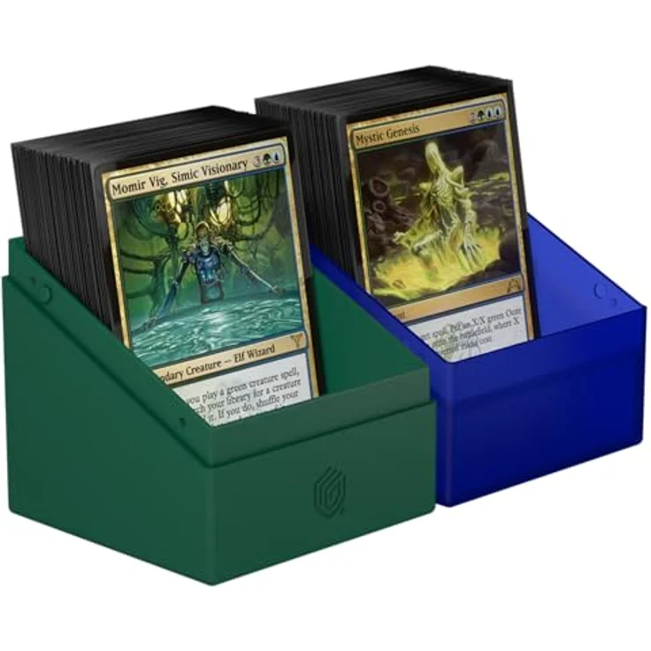 Ultimate Guard Boulder 100+ MTG Guild Summit - Simic, Box für 100 Double-Sleeve Karten mit Soft-Touch-Oberfläche und sicherem Verschluss – Bild 5