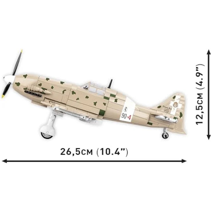 COBI Macchi MC.202 Folgore, Modellflugzeug aus Bausteinen, made in EU – Bild 3