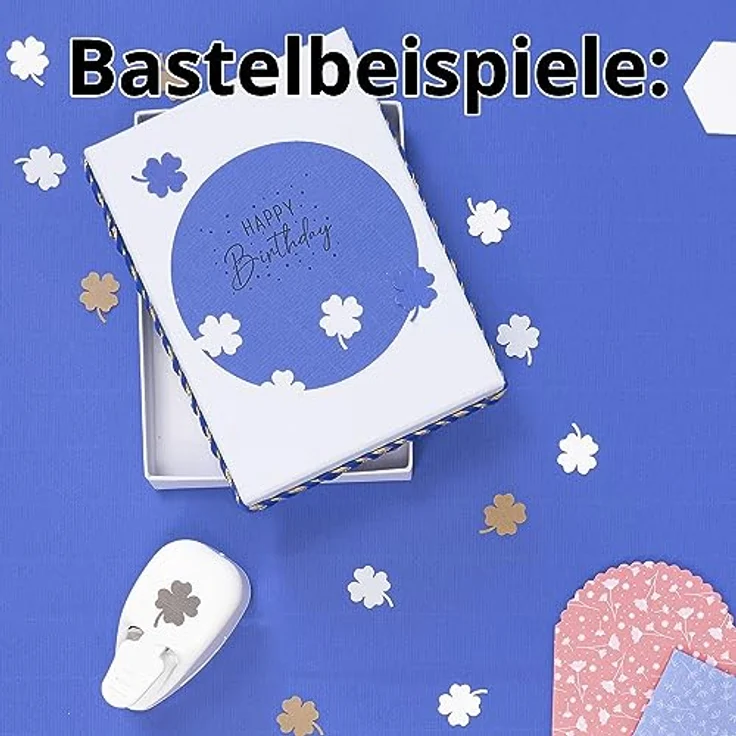 Artoz Papierstanzer - Kartenstanzer - "Kleeblatt", 27 mm - Stanze-Locher zum Kartenbasteln für Einladungen, Geburtstag, Glückwünsche, Tischdeko und Basteln mit Kindern – Bild 5