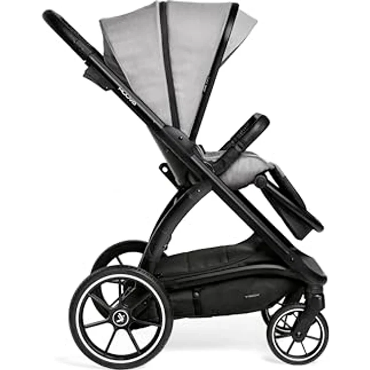 Muuvo Trick 2in1 Kombi Kinderwagen SET, flach zusammenklappbar, mit 3D-Airflow-Belüftung und integriertem Moskitonetz, Steel Grey – Bild 2