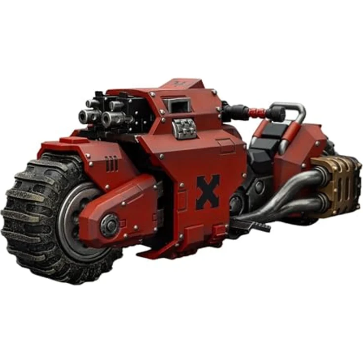 Joy Toy Warhammer 40,000 Blood Angels Combat Bike Figur, detailreiche Nachbildung mit twin-linked bolt rifles, 22 cm Höhe – Bild 1