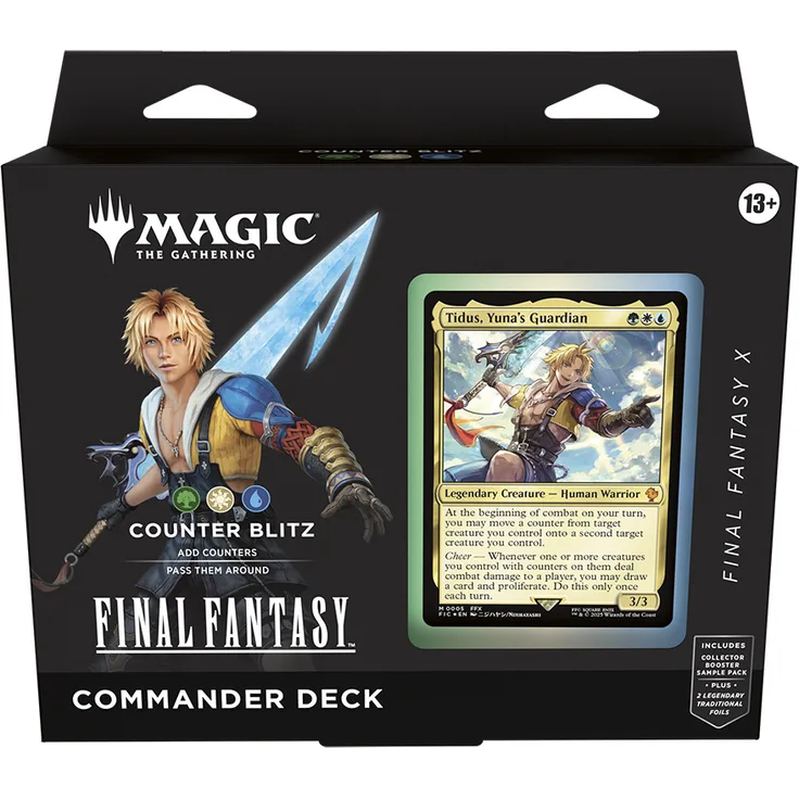 Wizards of the Coast MTG Magic the Gathering Final Fantasy Commander Deck DE, 4 Decks mit 100 Karten, inkl. legendärer Karten, Sammler-Booster und Token-Karten