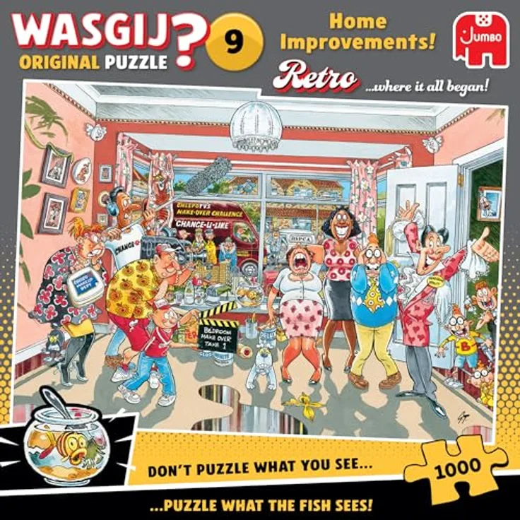 Wasgij Retro Original 9 - Reine Geschmackssache - 1000 Teile Puzzle mit einzigartigem Denkspielkonzept und hochwertiger Verarbeitung aus 100% recyceltem Karton