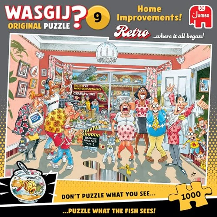 Wasgij Retro Original 9 - Reine Geschmackssache - 1000 Teile Puzzle mit einzigartigem Denkspielkonzept und hochwertiger Verarbeitung aus 100% recyceltem Karton – Bild 1