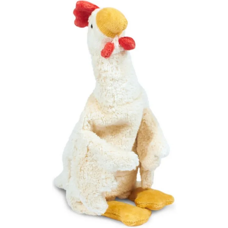 Senger Naturwelt Kuscheltier Huhn klein oder groß auch als Wärmekissen zu verw., Spielzeug aus Baumwolle, mit Traubenkernen oder kbA Dinkelspreu-Füllung.