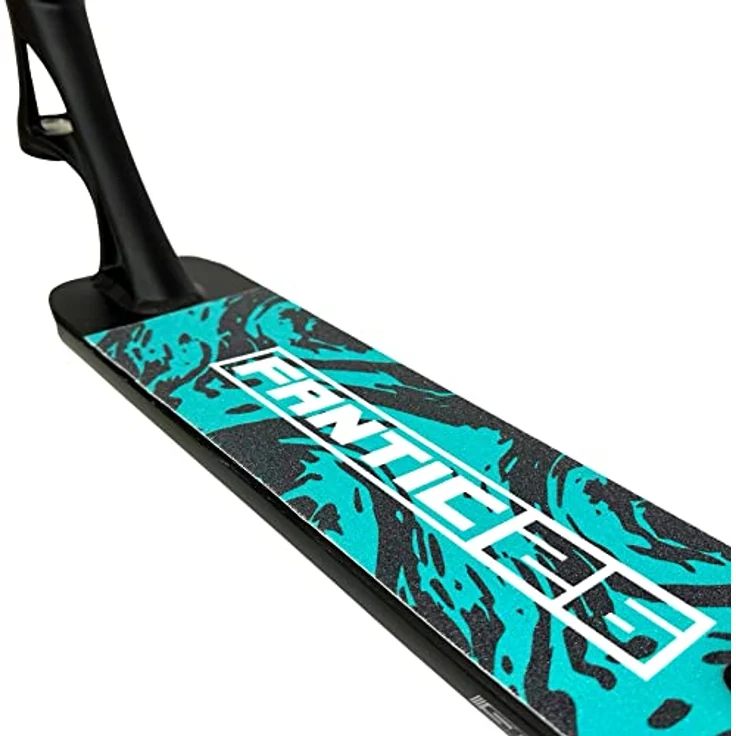 Fantic26 Stuntscooter Fantic26 Stunt-Scooter Griptape 58,5cm x 15,5cm Swirl Schwarz/Mint, extra starker Kleber und reißfestes PVC Material – Bild 5