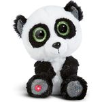 NICI GLUBSCHIS Panda Peppino 15cm I Schlenkernder Kuscheltier Panda mit großen Glitzeraugen I Plüschtier für Schmusetierliebhaber I Stofftier – 49294
