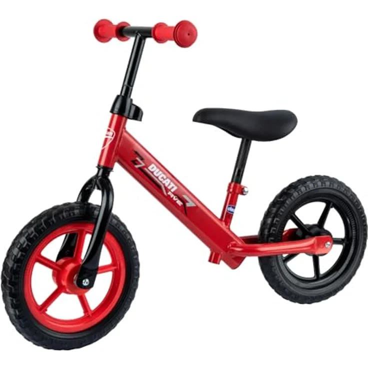 Chicco Ducati Balance Bike+ für Kinder 2-5 Jahre, Kinder Laufrad fürs Gleichgewicht, mit höhenverstellbarem Sattel und Lenker, max. 25 kg, Rot - Spielzeug für Kinder 2-5 Jahre – Bild 2