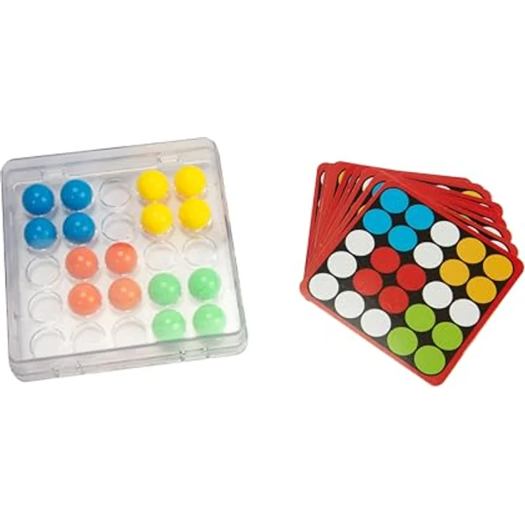 Noris IQ Ball-Move Spiel, Logikspiel ab 6 Jahre mit 60 Herausforderungen in 6 Schwierigkeitsstufen, kompaktes Format – Bild 2