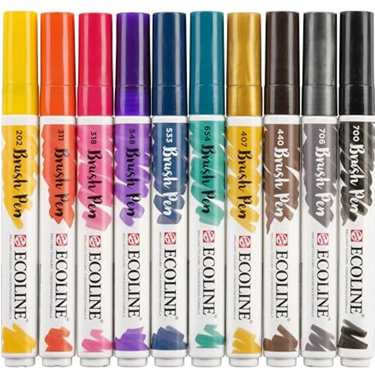 Ecoline Brush pen set Dark 10 colours – Bild 5