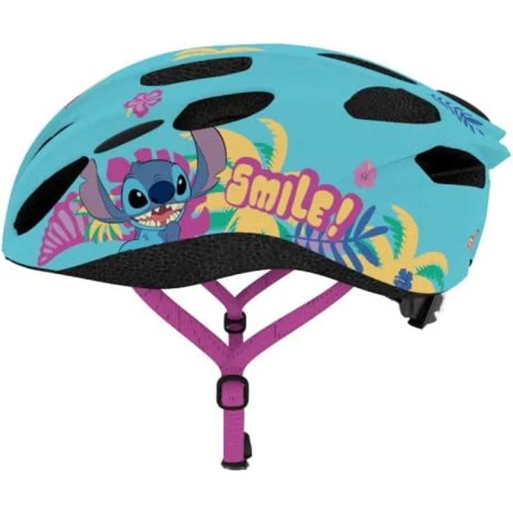 Lilo & Stitch In-Mold Fietshelm - Blauw, Kinderfahrradhelm mit coolem Design – Bild 1