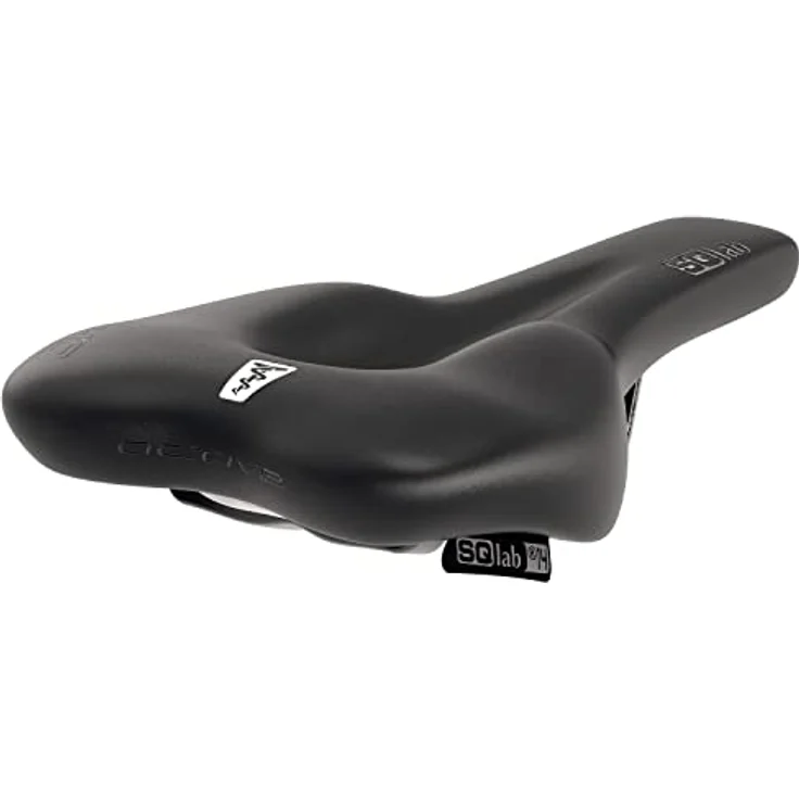 SQlab Unisex – Erwachsene 610 M-D Active Trekking MTB Tour & Travel Fahrradsattel, Schwarz, 16 cm – Bild 4