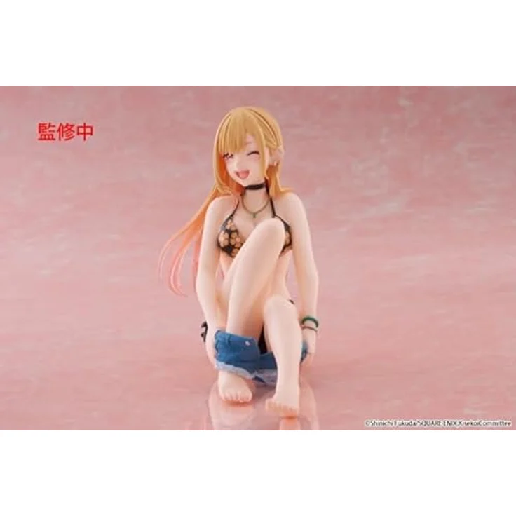 USA Gundam Store My Dress-Up Darling PVC Statue Marin Kitagawa Measured Swimsuit Ver., 13 cm, collectible figure in printed box – Bild 5