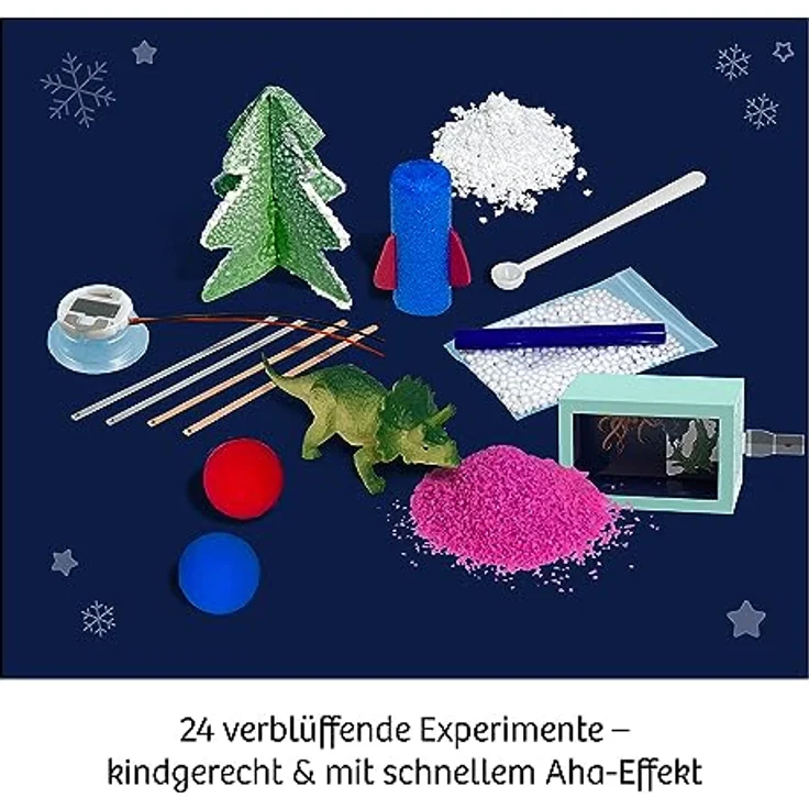 KOSMOS 661076 Experimentierkasten Adventskalender 2023, Die schönsten Experimente zur Weihnachtszeit, in 5 Min, für Kinder ab 8-12 Jahre, Spielzeug-Adventskalender, Science Adventskalender – Bild 2
