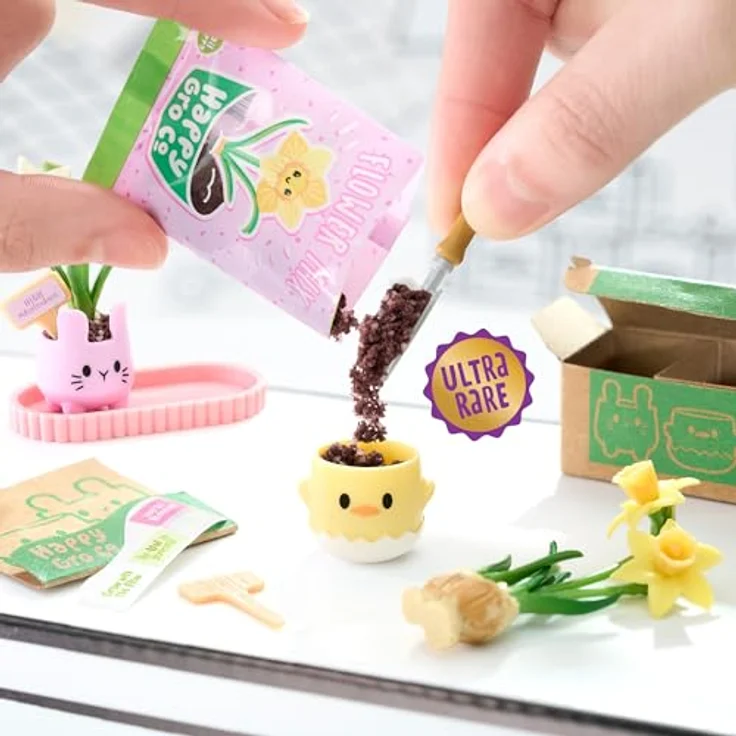 MGA ENTERTAINMENT MGA's Miniverse - Make It Mini Frühlings-Edition, Kreativset zur Gestaltung von Miniatur-Gerichten und Pflanzen, UV-härtendes Harz – Bild 5