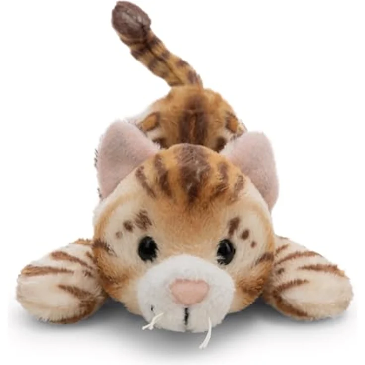 NICI MagNICI Katze Bengal 12cm - braun - Flauschiges Kuscheltier mit Magnetpfoten für Metallflächen, perfekte Geschenkidee – Bild 3