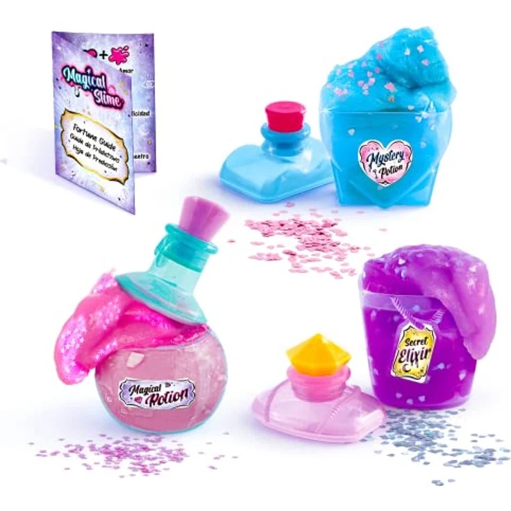 Canal Toys Kreativset Slime DIY Magical Slime, 3-Pack mit glitzerndem Schleim, gebrauchsfertig in wiederverschließbaren Dosen – Bild 2