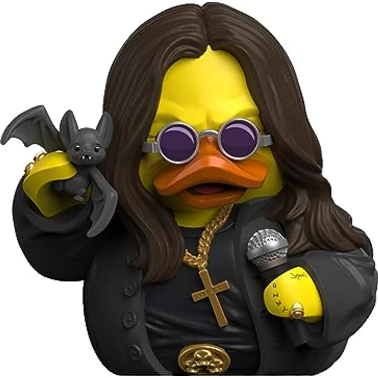 TUBBZ Box-Ausgabe Ozzy Osbourne Sammler-Vinyl-Gummiente Figur - Offizielles Ozzy Osbourne Merchandise - Musik, hochdetailliert und 9 cm groß. – Bild 3