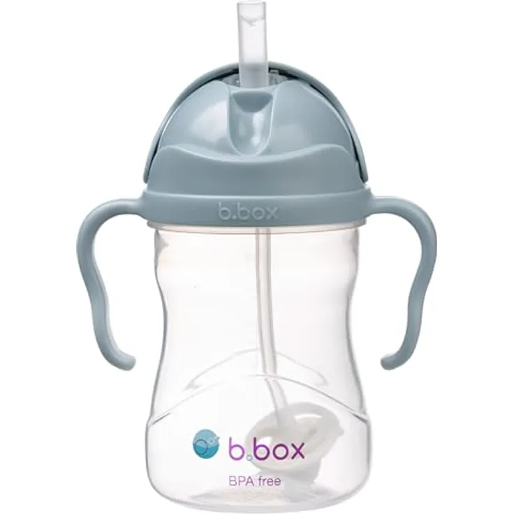 B.Box Gelato Cup Tasse mit Strohhalm, Kindertrinkbecher, 240 ml, Ocean, BPA-frei, leicht zu reinigen