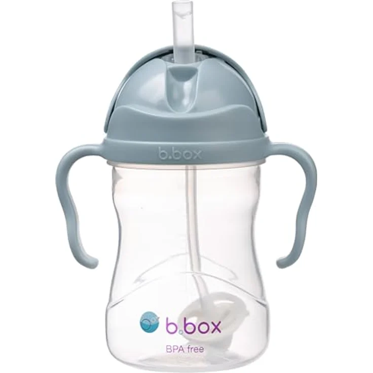 B.Box Gelato Cup Tasse mit Strohhalm, Kindertrinkbecher, 240 ml, Ocean, BPA-frei, leicht zu reinigen – Bild 1