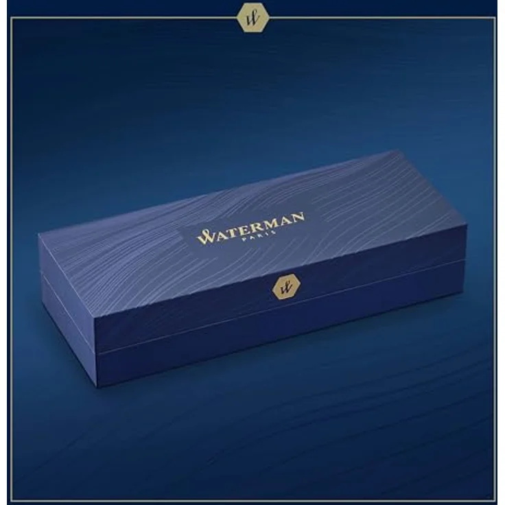 Waterman Hémisphère DeLuxe C.C Füller, Deep Lacquer, blau, Schreibstift mit zeitlosem Wellenmuster und französischer Eleganz – Bild 5
