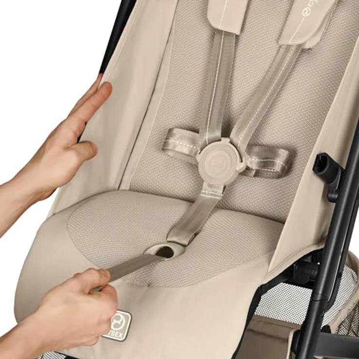 Cybex Beezy Buggy, Modell 2026, leichter Stadt-Buggy mit flacher Liegeposition, Almond Beige, für Kinder bis 22 kg – Bild 8