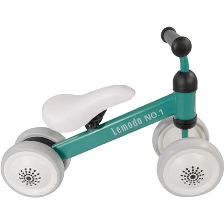 Lemodo Laufrad Mint, Kinderlaufrad ab 1 Jahr, Stabiler Metallrahmen, Balance Fahrrad ohne Pedale, Mini Laufrad mit 4 Rädern, max. Belastung 50kg – Bild 4