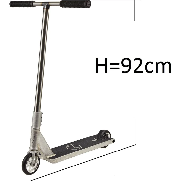 native Stuntscooter Native Stem Stunt-Scooter H=92cm L raw, SCS Compression, 115mm Rollendurchmesser, 1 1/8" Integrated Headset, Aluminium Material, Quad-Clamp