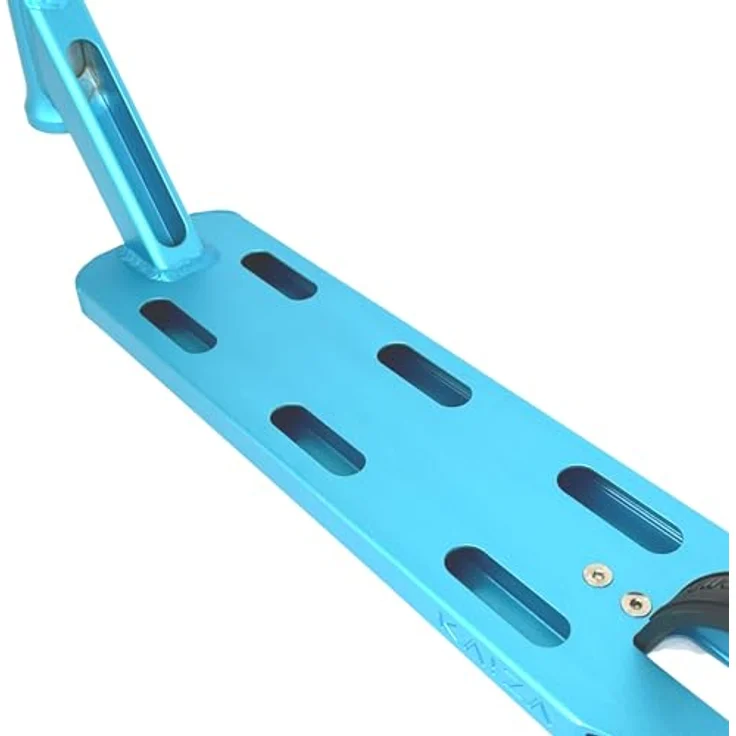 Longway Kaiza V4, Stunt-Scooter Deck 480mm, leichtes Aluminium, Petrol (Teal blau), optimal für junge Fahrer – Bild 4