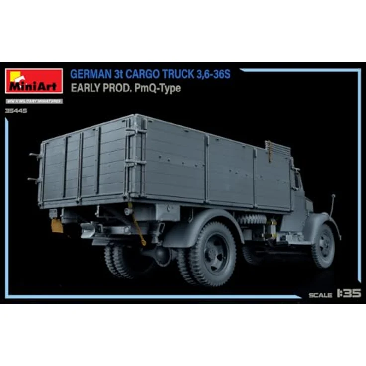 Other 1:35 Dt. 3t. Cargo Truck, Modellfahrzeug mit detaillierten Photoätzteilen und 6 Decal-Varianten für Dioramen – Bild 14