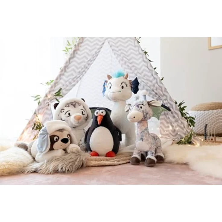 NICI Kuscheltier Faultier Izzy Icetumbler, 45cm, beige, weiches Plüschtier mit Mütze und Strickpullover – tolles Geschenk für Kinder und Erwachsene | 62427 – Bild 4