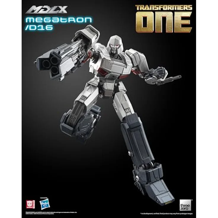 threezero Transformers One: Megatron/D16 MDLX Actionfigur mit 46 Gelenkpunkten, metallischen Brust- und Schulterteilen, Laser Blaster und Fusion Cannon, 16,1 cm hoch – Bild 4