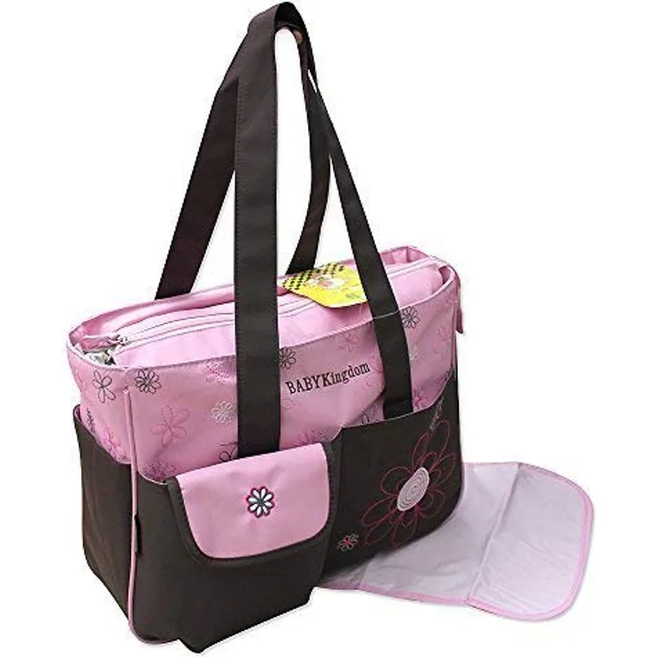 2 tlg Baby Farbe ROSA braun Wickeltasche Pflegetasche Windeltasche Babytasche Reise Farbauswahl