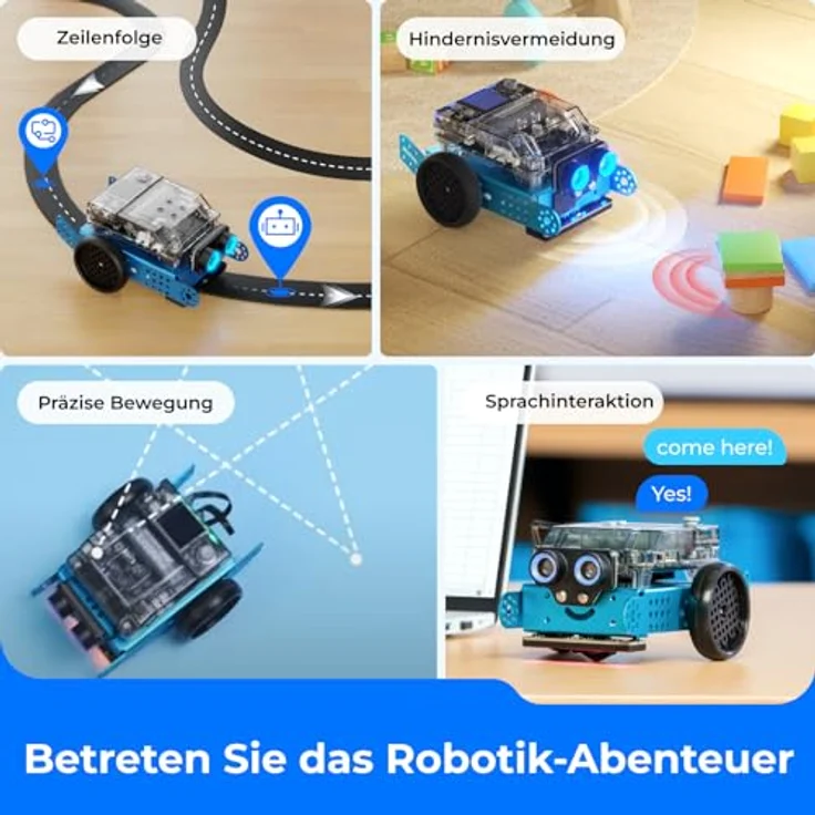 Makeblock mBot 2 Programmierbarer Roboter für Kinder, AI Roboter Spielzeug mit WiFi Fernbedienung, Intelligent STEM Bausatz, Scratch und Python kompatibel, Geschenk für Kinder ab 8 Jahren – Bild 4