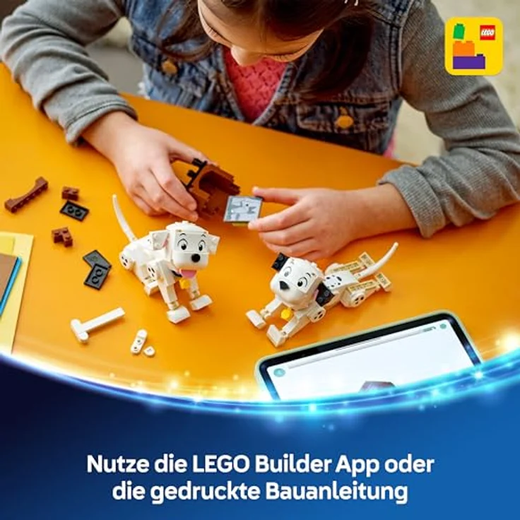 LEGO Disney Classic 43271, Die Welpen Lucky und Penny aus 101 Dalmatiner, Bausatz mit 268 Teilen für Kinder ab 6 Jahren, Mehrfarbig – Bild 6