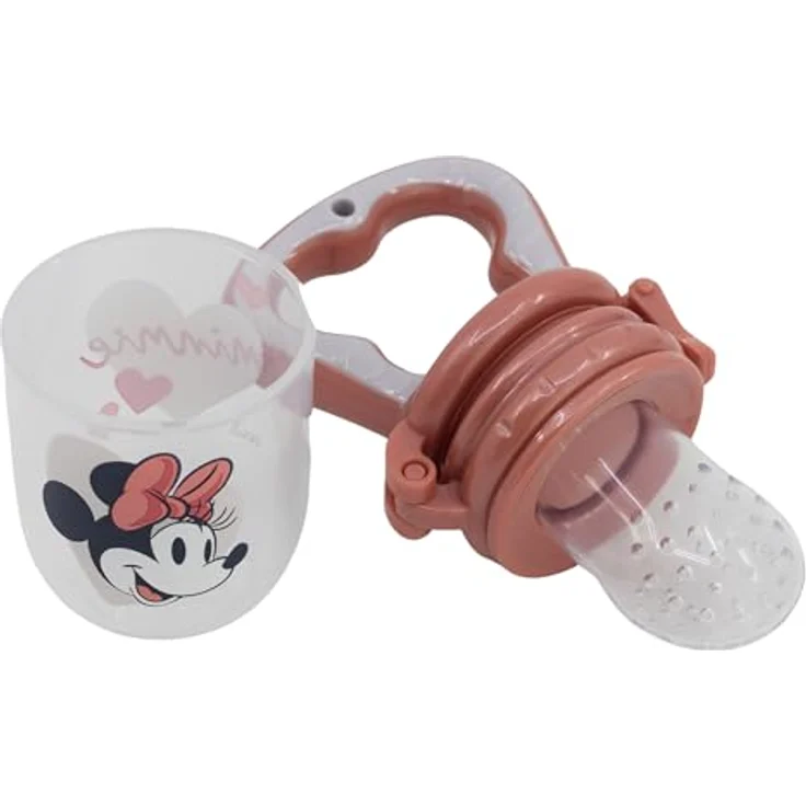 Disney Mickey Mouse Babyflasche, Baby Fruchtspender Feeder für sichere Beikosteinführung, mehrfarbig, handliches Format für kleine Hände, 4 × 6 × 11 cm – Bild 3