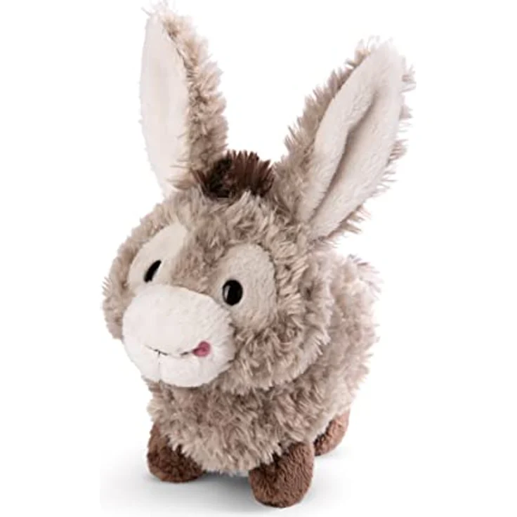 NICI 49032 Kuscheltier Esel Donkeylee 18cm grau stehend-Nachhaltiges Stofftier aus weichem Plüsch, niedliches Plüschtier zum Kuscheln und Spielen, für Kinder & Erwachsene, tolle Geschenkidee – Bild 1