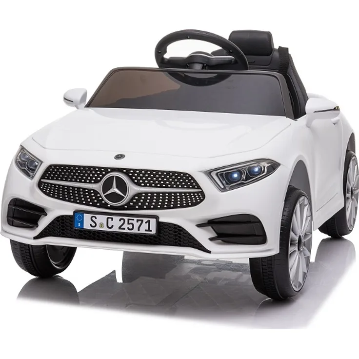 BoGi Mercedes-Benz CLS 350 Kinder-Elektroauto, 12V mit 2x25W Motoren, Fernbedienung, USB & Musik für 1 Kind