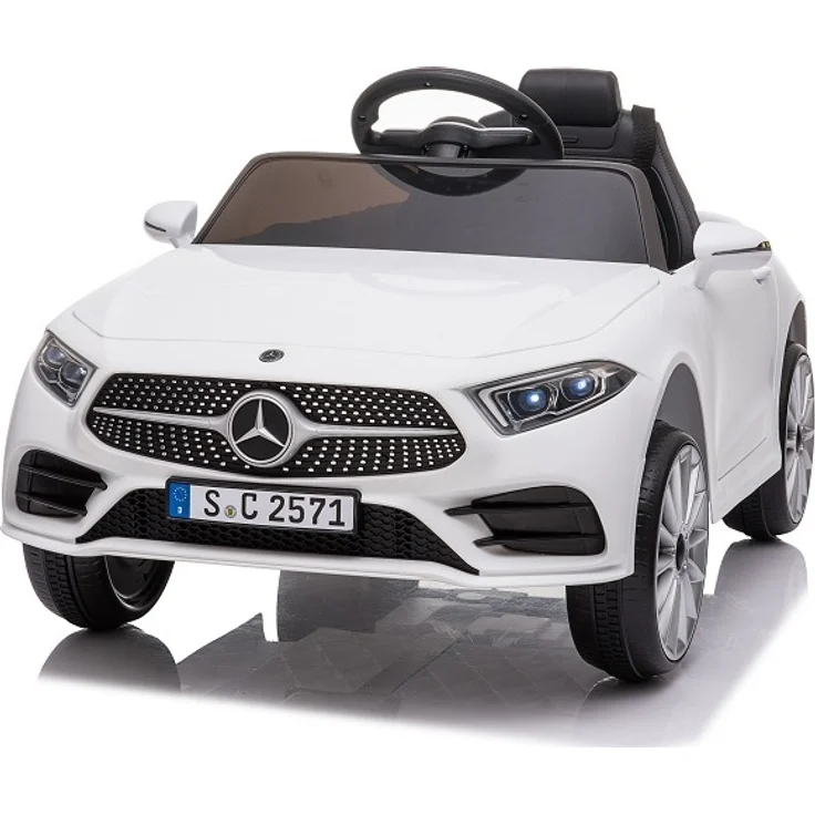 BoGi Mercedes-Benz CLS 350 Kinder-Elektroauto, 12V mit 2x25W Motoren, Fernbedienung, USB & Musik für 1 Kind