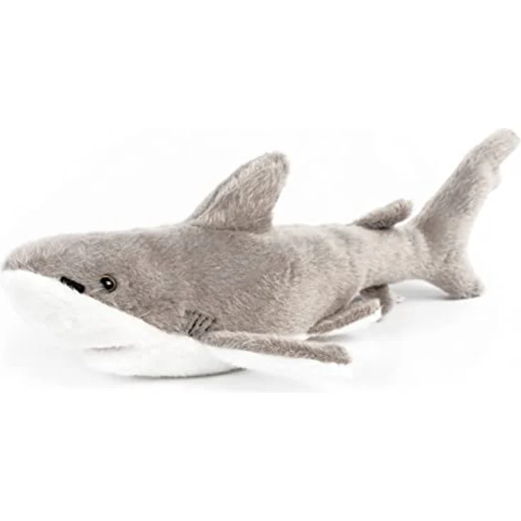 Zappi Co Mako-Hai Plüschtier, kuscheliges Spielzeug für Kinder, 29 cm, Teil der Safari-Tier-Kollektion, recycelte Füllung, waschbar – Bild 1