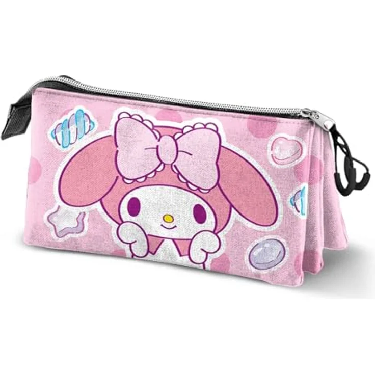 Karactermania Federmäppchen Sanrio Dreifach-Federmäppchen My Melody Sweets, bunt mit Charaktermotiven – Bild 1