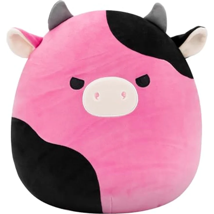 Squishmallows SQCR07676 - Pollyanna die Kuh 30 cm, superweiches Kuscheltier aus offiziellem Jazwares Plüsch, schwarz-weiß – Bild 1