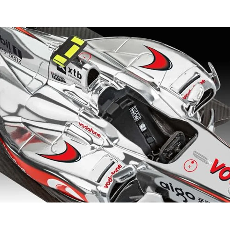 Revell® Modellbausatz McLaren Mercedes MP4-25 Lewis Hamilton, Formel-1-Rennwagen, Maßstab 1:24, 103 Teile, detaillierter Motor, Abziehbilder für Grand-Prix-Rennen – Bild 4