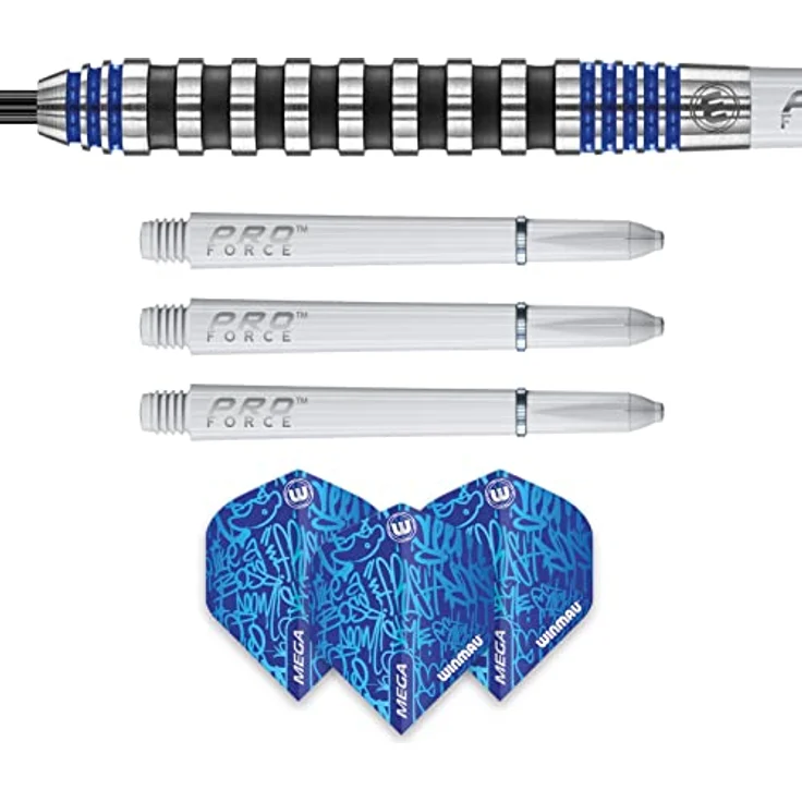 WINMAU Advance 500 Series Blau 24g Dartpfeile mit dartflüge und Dart stiele – Bild 5