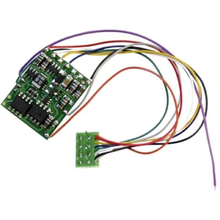 TAMS Elektronik 41-04482-01-C LD-G-42.2 Lokdecoder mit Kabel, mit Stecker für H0-Loks mit Gleichstrom-Motor, ABC-Bremsverfahren, Rangiergang Funktion, konstantem Bremsweg, Geschwindigkeitsabhängiges Ein- und Ausschalten