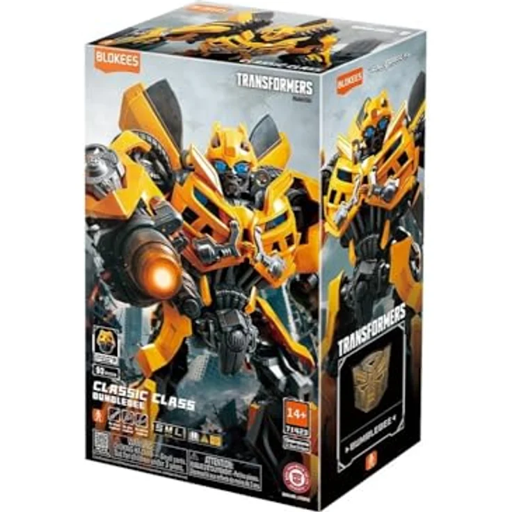 Blokees Transformers, Gelenkiges Modellbausatz ohne Kleber, Mehrfarbig, Größe 18 cm inklusive Sockel – Bild 3